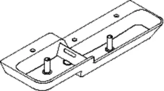 HEWI Waschtisch 1400mm, oberes Becken links 3HL, alpinweiß, Stauscheibe blau – Bild 4