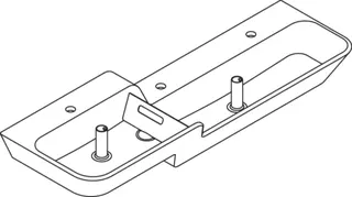 HEWI Waschtisch 1400mm, oberes Becken links 3HL, alpinweiß, Stauscheibe blau – Bild 5
