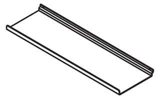 HEWI Ablage, 360mm, pulverbeschichtet dgrau tiefmatt – Bild 4
