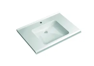 HEWI Waschtisch S-Form, modular ohne Überlauf, 850x550mm, 1 HL – Bild 2