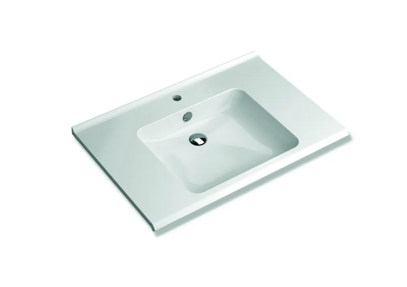 HEWI Waschtisch S-Form, modular mit Überlauf, 850x550mm, 1 HL