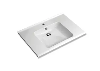 HEWI Waschtisch S-Form, modular mit Überlauf, 850x550mm, 1 HL – Bild 3