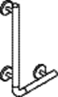 HEWI Winkelgriff, AM:600mm, W:300mm, unifarben reinweiß – Bild 4