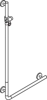 HEWI Winkelgriff m.Br.H.,AM1:1250,W1:600 reinweiß, Stangen farb. anthrazitgrau – Bild 5