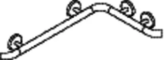 HEWI Dusch-Wannenhdl.,W1:720mm,W2:440mm, d:33mm, Kst., chromoptisch beschichtet – Bild 4