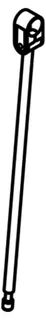 HEWI Bodenstütze f.SK-Griffe 805.50., L:607mm, Edst., Anb. farbig reinweiß – Bild 3