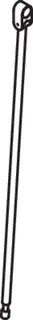 HEWI Bodenstütze f.SK-Griffe 950.50., L:733mm, Edst., Anb. farbig signalweiß – Bild 5