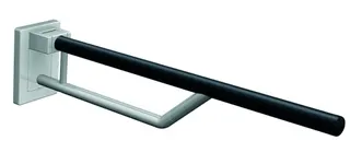 HEWI SK-Griff Duo, L:700mm, Kst., reinweiß, Oberholm farbig anthrazitgrau