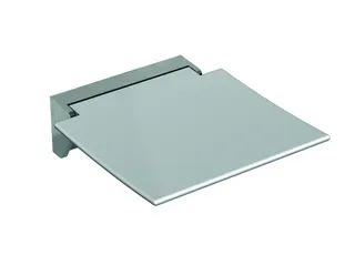 HEWI Klappsitz 350, B:350, T:373, schliff, Sitzf. farb. signalweiß