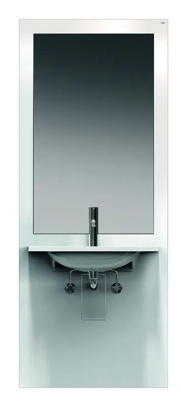 HEWI Waschtisch-Modul S 50, Waschtisch M40.11.501, Spiegel, weiß