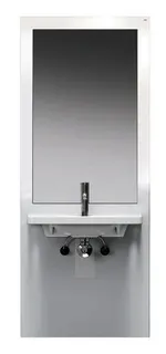 HEWI Waschtisch-Modul S50, Waschtisch 950.11.161, Spiegel, weiß – Bild 3