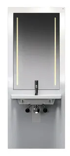 HEWI Waschtisch-Modul S50, Waschtisch 950.11.161,LED-Spiegel,weiß – Bild 3