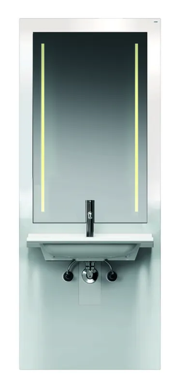 HEWI Waschtisch-Modul S50, WT 950.13.201,LED-Spiegel,weiß