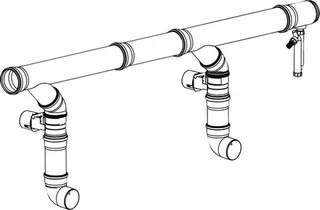BOSCH Abgaszubehör Grundbausatz Kaskade Abgaskaskade DN110 / DN125 mit CO-Sensor