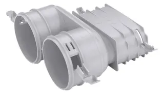 Vaillant Übergangsstück VAZ-B75-F52 von 2x D 75/62 mm auf 1x 52x132 mm