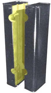MAGRA-Fertigisol. für WST Typ 120+121 verz. Stahlblechm./Mineralfaser 100 mm