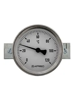 AFRISO Anliegethermometer ATh 63 S 0/120C für Rohre 3/8 bis 1 1/2 Kl.2
