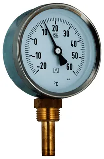 AFRISO Bimetall-Thermometer BiTh 80 ST 0/120C 100mm G1/2B rad Kl.2