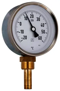 AFRISO Bimetall-Thermometer BiTh 63 ST 0/60C 100mm G1/2B rad Kl.2 – Bild 2