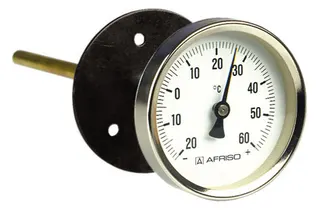 AFRISO Bimetall-Luftkanalthermometer BiTh 100 LKF -20/+60C 100mm ax Kl.2 D211