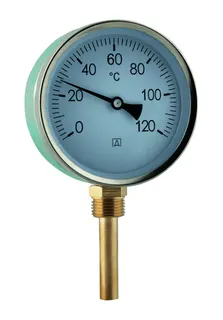 AFRISO Bimetall-Thermometer BiTh 100 ST 0/60C 63mm G1/2B rad Kl.2