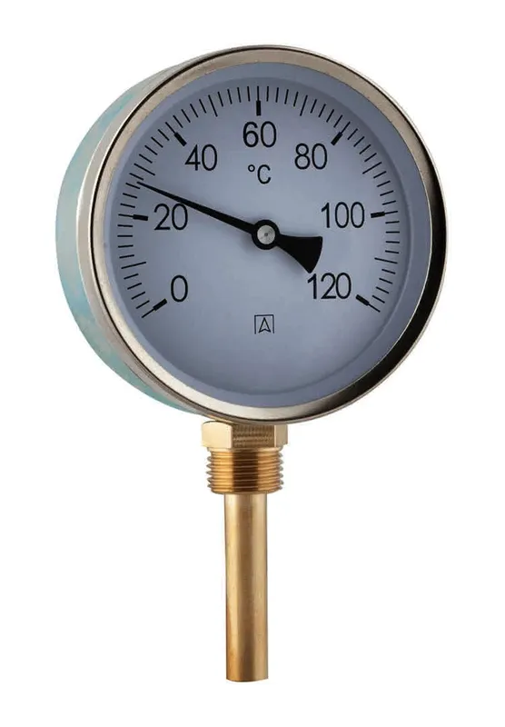 AFRISO Bimetall-Thermometer BiTh 100 ST 0/60C 100mm G1/2B rad Kl.2