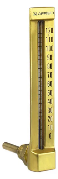 AFRISO V-Form-Maschinenthermometer VMTh 150 0/60C 160mm G1/2B Ms Winkel90