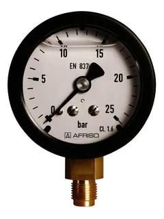 AFRISO Manometer für Pumpenprüfset RF50Gly PPS D601 0/25bar G1/8B rad KL1,6