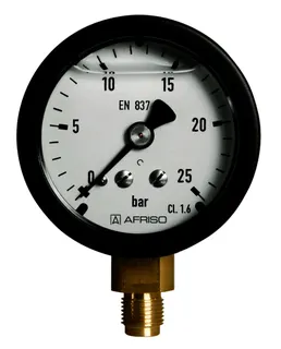 AFRISO Manometer für Pumpenprüfset RF50Gly PPS D601 0/25bar G1/8B rad KL1,6 – Bild 2