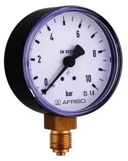 AFRISO Rohrfeder-Standardmanometer RF63 0/6bar G1/4B rad Kl.1,6 D201 – Bild 2