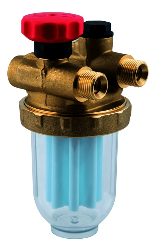 AFRISO Zweistrangfilter Z 500 Si Sikusieb 50-70 my, 2x G3/8 IG -2x 3/8 AG