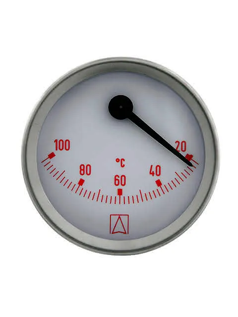 AFRISO Bimetall-Thermometer BiTh 63 exz 20/100C Zapfen 15mm exz Kl.2 rot