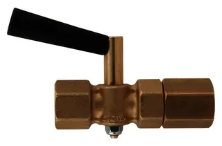 AFRISO Manometer-Absperrhahn G1/2 drehbare MxM, Messing, PN16 – Bild 2