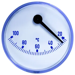 AFRISO Bimetall-Thermometer BiTh 63 exz 20/100C Zapfen 15mm exz Kl.2 blau