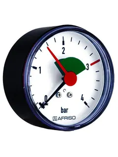 AFRISO Heizungsmanometer HZ 50 0/4bar G1/4B m.PTFE ax exz Kl.2,5 – Bild 2