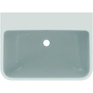 Ideal Standard Waschtisch i.life B ohne Hahnloch mit Überlauf 650x480x180mm Weiß – Bild 4