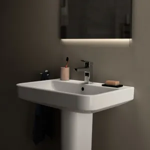Ideal Standard Waschtisch i.life B ohne Hahnloch mit Überlauf 650x480x180mm Weiß – Bild 5
