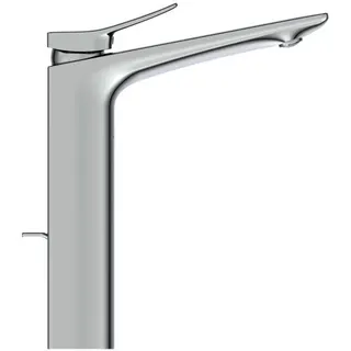 Ideal Standard Waschtisch-Armatur Conca, m.verl.Sockel, m.Ablgarn., Ausld.150mm, Chrom