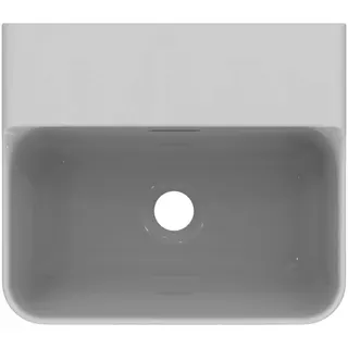 Ideal Standard Handwaschbecken Conca, ohne Hahnloch, mit Überlauf, 400x350x165mm, Weiß – Bild 3