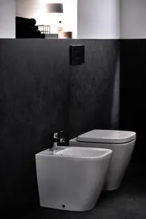 Ideal Standard Stand-Bidet i.life S 1 Hahnloch 355x480x400mm Weiß – Bild 5