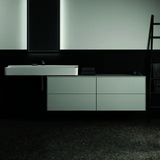 Ideal Standard Waschtisch-Unterschrank Conca, 4 Auszüge, o.Ausschnitt, 1587x505x550mm, Weiß – Bild 3