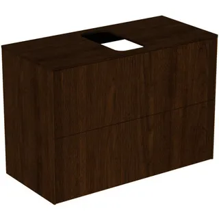 Ideal Standard Waschtisch-Unterschrank Conca, 2 Auszüge, m.mi.Ausschnitt,802x373x550mm,Walnuss D. – Bild 2
