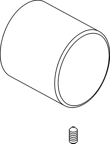 IS Griffkappe komplett mit Logo ISI Chrom