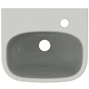 Ideal Standard Handwaschbecken i.life A 1 Hahnloch rechts mit Überlauf 350x300x115mm Weiß – Bild 4