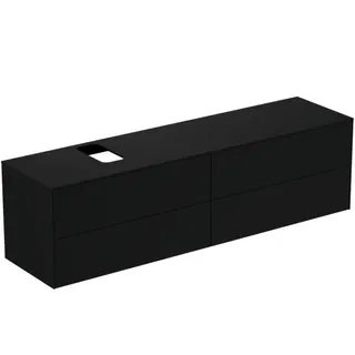 Ideal Standard Waschtisch-Unterschrank Conca, 4 Auszüge, m.Ausschnitt, 1987x505x550mm, Anthrazit – Bild 2