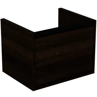 Ideal Standard Waschtisch-USchrank Connect Air Cube, 1Ausz., 530x409x400mm, Nussbaum u. Schwarz matt – Bild 1