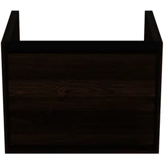 Ideal Standard Waschtisch-USchrank Connect Air Cube, 1Ausz., 530x409x400mm, Nussbaum u. Schwarz matt – Bild 2