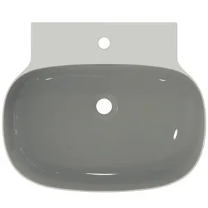 Ideal Standard Waschtisch Linda-X 1 Hahnloch mit Überlauf 600x500x135mm Weiß – Bild 4