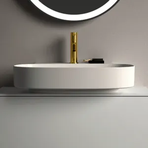 Ideal Standard Waschtisch Linda-X 1 Hahnloch mit Überlauf 600x500x135mm Weiß – Bild 5