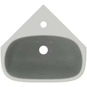 Ideal Standard Eckwaschtisch i.life A 1 Hahnloch mit Überlauf 450x410x150mm Weiß – Bild 3